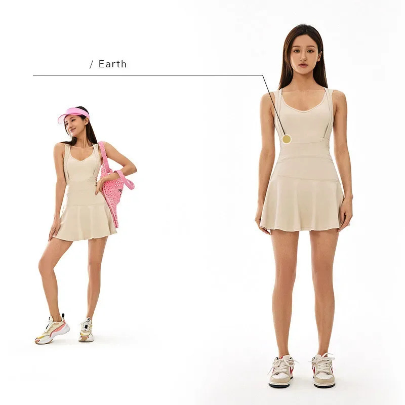 Tennis Dress Female Sleeveless - đánh giá và giá Badminton Queen